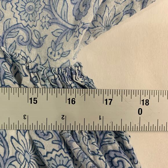 Blue Floral Midi Dress - Picture 6 of 8